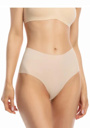 Figi damskie z wysokim stanem beżowe Infinity maxi Julimex XL