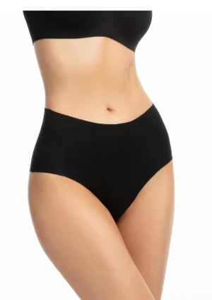 Figi damskie z wysokim stanem czarne Infinity maxi Julimex S
