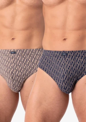 Slipy męskie bawełniane (2 pack) w jesiennej kolorystyce MPC 821 Key XXL