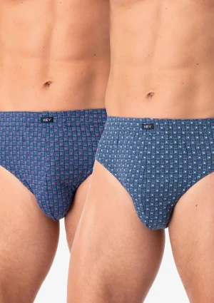 Slipy męskie bawełniane (2 pack) o klasycznym komfortowym kroju MPC 945 Key M