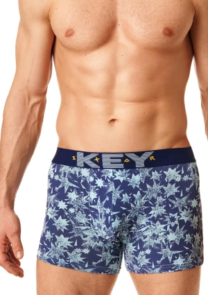 Bokserki męskie w gwiazdki MXH 918 Key niebieskie L