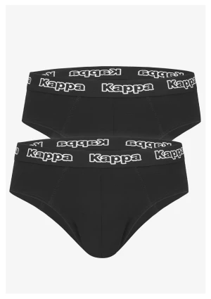 Slipy męskie bawełniane (2pack) w sportowym stylu czarne Kappa K1111 S