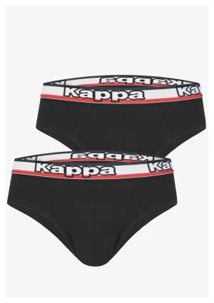 Slipy męskie bawełniane (2pack) czarne z logotypem Kappa K1114 XXL