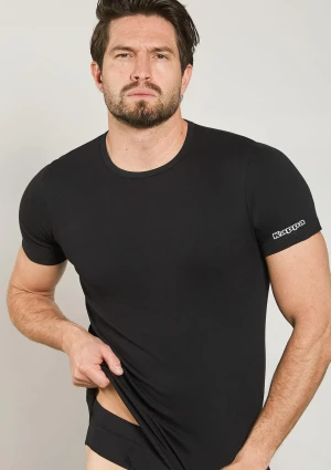 Męski t-shirt klasyczny z grubszej bawełny czarny K1306 Kappa M