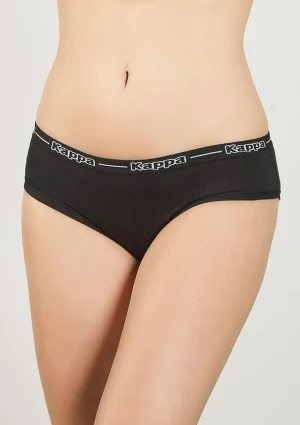 Figi damskie bawełniane w sportowym stylu czarne K2140 Kappa XL