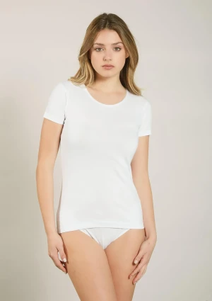 Koszulka damska t-shirt bawełniany z krótkim rękawem biały K2501 Kappa L