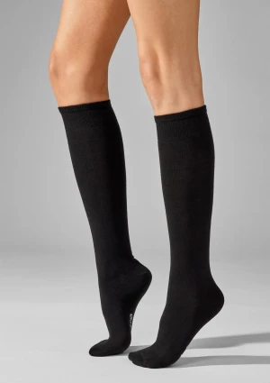 Podkolanówki damskie bawełniane (2pack) gładkie czarne 108 Legs 36/40
