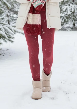 Legginsy damskie termiczne z szerokim pasem Hot Touch LXL 729 3 M