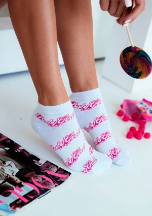 Stopki damskie w najmodniejszych kolorach różu i bieli Baby Girl Milena WHITE 37/41
