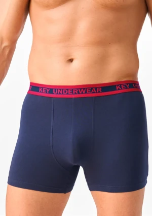 Bokserki męskie bawełniane gładkie w sportowym stylu MXH 365 Key M