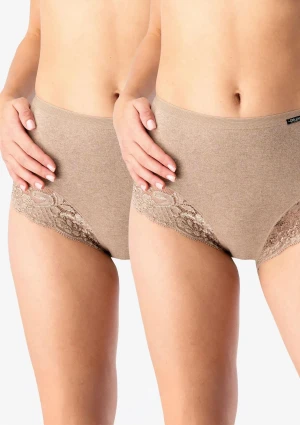 Figi damskie z grubej bawełny (2pack) wyższy stan LPF 729 Hot Touch Key L