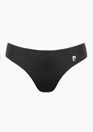Figi damskie klasyczne bawełniane bezszwowe czarne Cipria Pierre Cardin XL