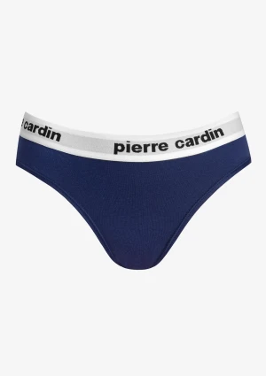 Figi damskie bawełniane w sportowym stylu granatowe Pinolo Pierre Cardin L