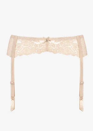 Pas do pończoch z eleganckiej beżowej koronki Allure 2679 Sielei L