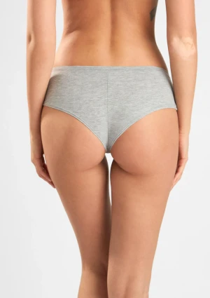 Figi damskie hipoalergiczne z bawełny organicznej szare Natural Cotton 1441 Sielei XXL
