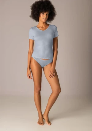 Koszulka damska z krótkim rękawem z ekologicznego modalu Today 6008 denim Sielei S