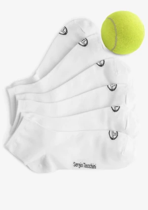 Skarpetki zakostki sportowe (3pak) bawełniane białe 1008 Sergio Tacchini 35/38