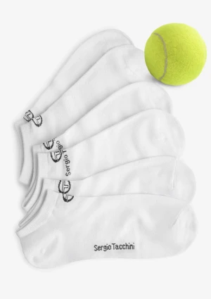 Stopki sportowe (3pak) bawełniane białe 1001 Sergio Tacchini 39/42
