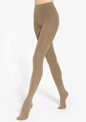 Rajstopy damskie bawełniane beżowe plus size XL Madame Wola BEIGE 164/170
