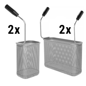 GGM Gastro Nudelkorb-Set - 2x 1/3 & 2x 1/6