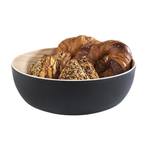 GGM Gastro (6 Stück) Schale - FRIDA - Melamin - 4,7 Liter - Ø 300mm - Schwarz