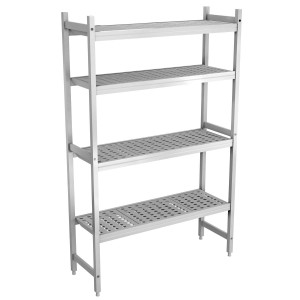 GGM Gastro Aluminium Grundregal - 1070x1800mm - Tragkraft: 600 kg Zilver