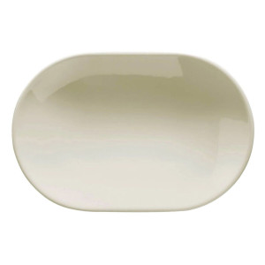 GGM Gastro (24 Stück) TEOS - Platte/Dönerteller - oval - Länge: 360mm - Creme Crème