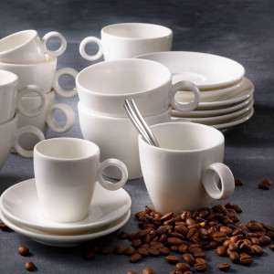 GGM Gastro (6 Stück) BART - Suppenuntertasse - Ø 155mm - Elfenbein Wit