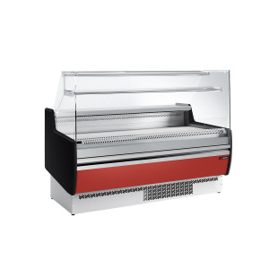 GGM Gastro Kühltheke - 1620mm - 1 Ablage - Frontblende Dunkelrot