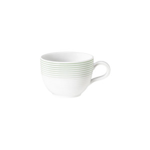 (6 stuks) SELTMANN WEIDEN Cafetaria koffiekopje Tulp - 0,22 liter - Saliegroen Wit