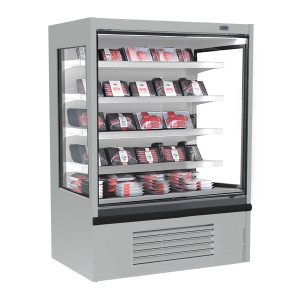 GGM Gastro Wandkühlregal - 1250mm - 455 Liter - mit 4 Ablagen Grijs