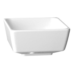 GGM Gastro (6 Stück) Schale - FLOAT - Melamin - 4,7 Liter - eckig - Weiß