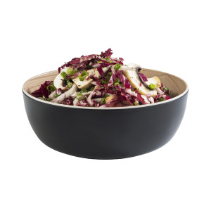 GGM Gastro (6 Stück) Schale - FRIDA - Melamin - 1,8 Liter - Ø 215mm - Schwarz