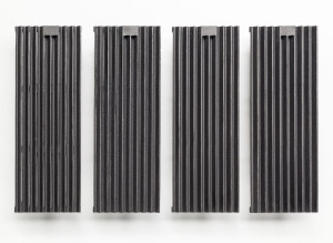 GGM Gastro (4 Stück) Grillroste aus Gußeisen - 175x515mm - passend für GLB473G, GLB479G & GLB479-T Zilver