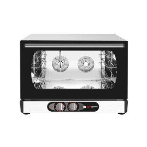 GGM Gastro Heißluftofen KOMPAKT mit Dampffunktion - Manuell - 4x GN 1/1 oder EN 600x400 Zilver / Zwart
