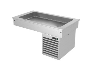 GGM Gastro Einbau Kühlwanne - 1000mm - +2 bis +8 °C - 3x GN 1/1 - 190 Watt Zilver