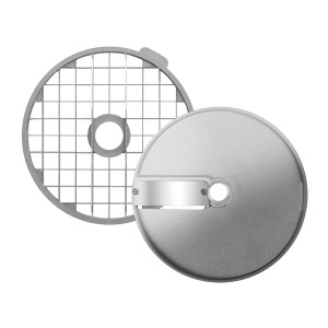 GGM Gastro Schneidescheiben-Set für Gemüseschneider GSE300 & GSE 400 - inkl. Würfelgitter 20x20mm Zilver