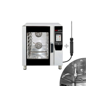 GGM Gastro Kombidämpfer - Touch - 6x EN 600x400 oder 6x GN 1/1 - inkl. Waschsystem & Temperaturfühler