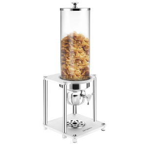 GGM Gastro Cerealienspender - Kunststoffbehälter - 3,7 Liter - Silber