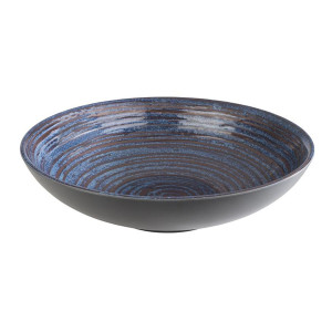 GGM Gastro (6 Stück) Schale - LOOPS - Melamin - 2 Liter - Ø 310mm - Blau