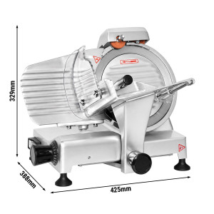 GGM Gastro Aufschnittmaschine mit Self-Lock-System - 120 Watt - Messer: Ø 220mm