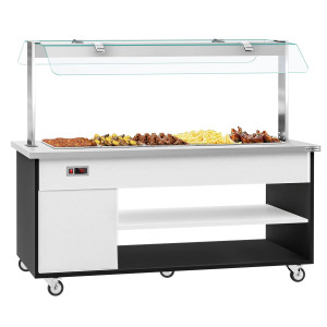 GGM Gastro Buffetwagen warm DANZIG - 1900mm - für 5x GN 1/1