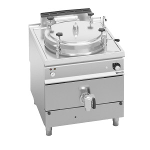 GGM Gastro Gas Druck Kochkessel - 150 Liter - Indirekte Beheizung - 20,9 kW - mit Wasserzulauf & Ablasshahn