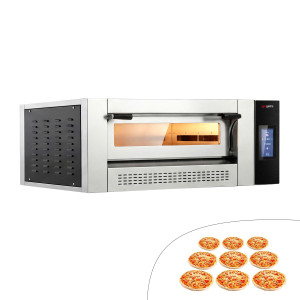 GGM Gastro Gas Pizzaofen - 9x 30cm - Touch Zilver