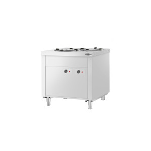 GGM Gastro Tellerspender KOPENHAGEN - beheizt - 400 Watt - 910mm - 120 Teller - Edelstahl
