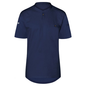 (6 stuks) KARLOWSKY Korte Mouw Heren Werkshirt Performance - Marineblauw - maat: 5XL Blauw
