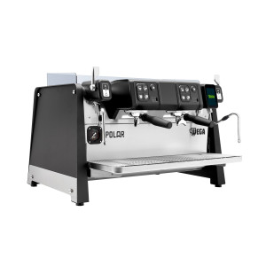 WEGA Polar - Portafiltermachine - 2 groepen - 5,2 kW - met 2 melkopschuimers & heet water - Touch - Zwart