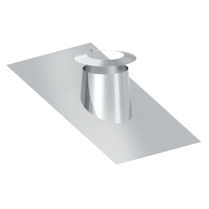 GGM Gastro Dachdurchführung 16° - 25° - mit Bleirand & Wetterkragen - für Rohraußendurchmesser 300mm Zilver