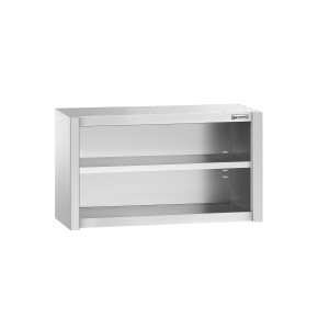 GGM Gastro Edelstahl Wandhängeschrank PREMIUM - 1000x400mm - ohne Schiebetür - 650mm hoch Zilver