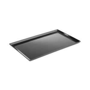 GGM Gastro (6 Stück) GN-Tablett 1/2 - FLOAT - Melamin - Höhe: 30mm - Schwarz